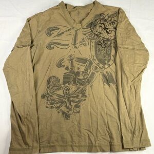 Women’s Y2k V-Neck Long Sleeve Tee | $20